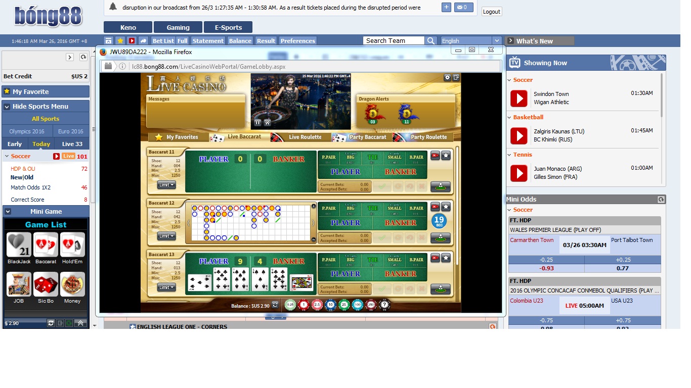 Giao Diện Hệ Thống BONG88 - BONG88.COM